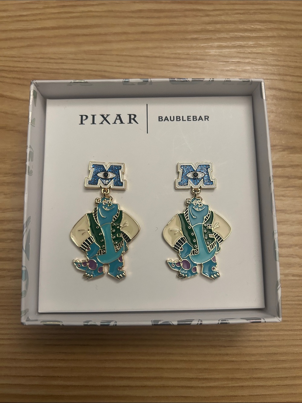 PIXAR X Baublebar Sully Monsters Inc. University Dangling Earrings